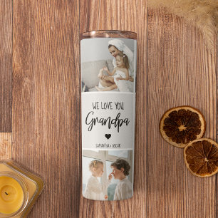 Collage Photo   We Love You Grandpa Gift  Thermal Tumbler
