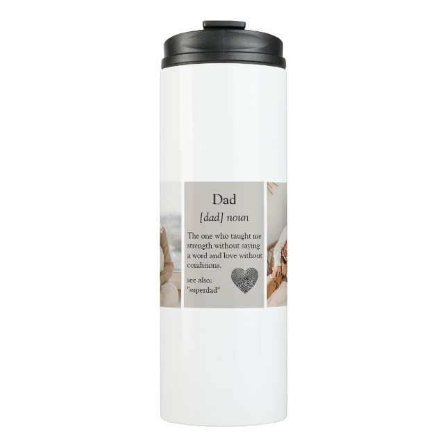 Collage Photos Best Gift for Dad Thermal Tumbler (Front)
