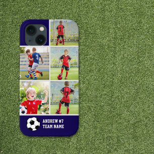 Collage photos Children's Soccer Team iPhone 13 Case