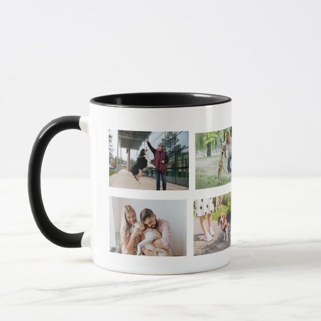 Collage Photos Images Sublimation Personalised Mug (Left)