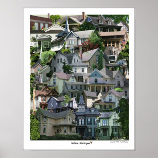 Collage Poster, Saline Michigan Poster