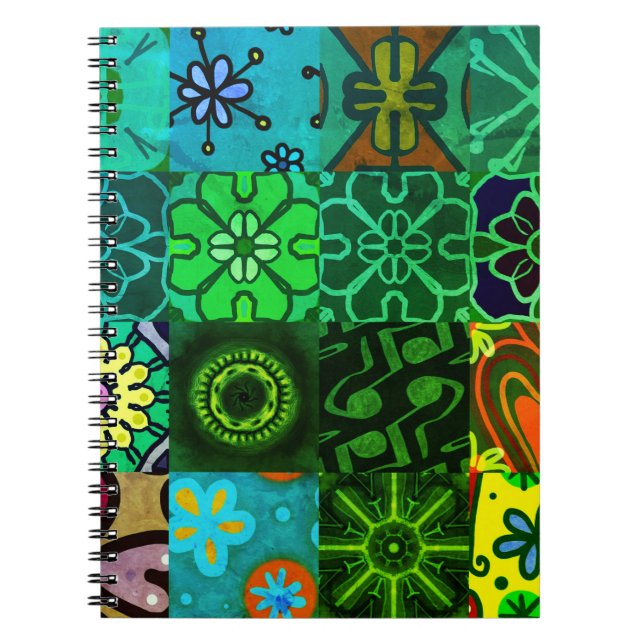 Collage Print 2  Notebook (Front)