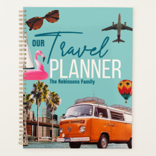 Collage Retro Chic custom Travel Planner