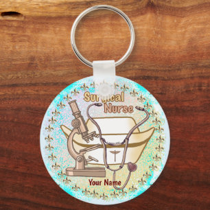 Collage Surgical Nurse keychain
