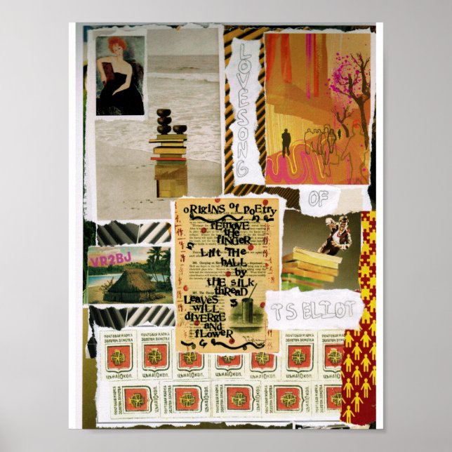 Collage Torn Art Therapy Hand-Designed Poster (Front)