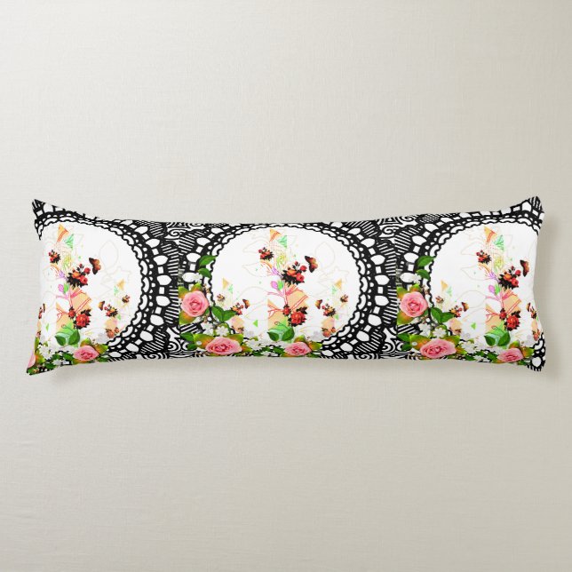 Collage vintage body cushion (Front)