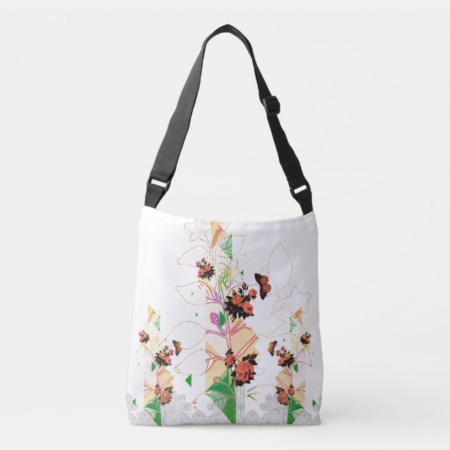 Collage vintage crossbody bag (Front)