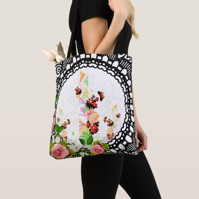 Collage vintage tote bag (Close Up)