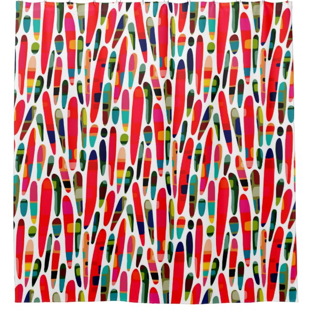 Collaged Colour Splash 150222 Shower Curtain (Front)