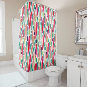 Collaged Colour Splash 150222 v2 Shower Curtain