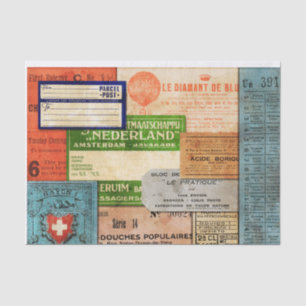 Collaged Tissue Paper