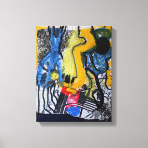 Collages Bruyants Artist's Book 16th page Canvas Print