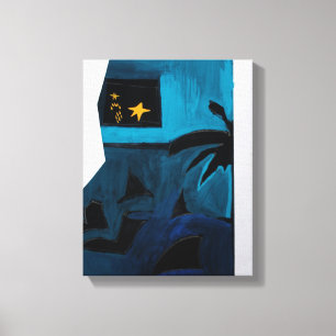Collages Bruyants Artist's Book Blue Room 2 Canvas Print