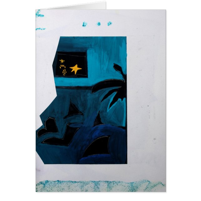 Collages Bruyants Artist's Book Blue Room 2 Card (Front)