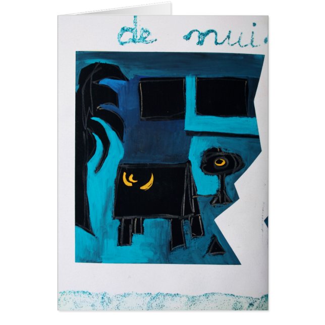 Collages Bruyants Artist's Book Blue Room Card (Front)