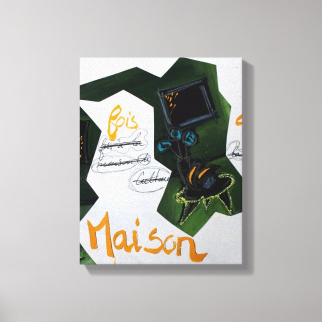 Collages Bruyants Artist's Book Culture House C Canvas Print (Front)