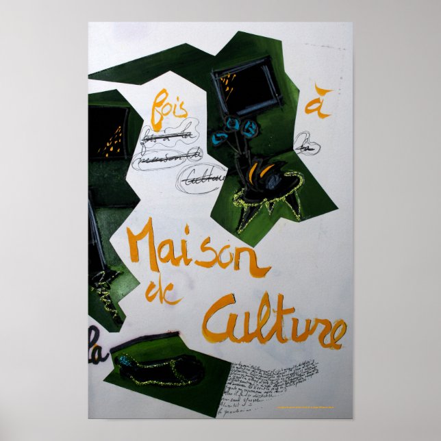 Collages Bruyants Artist's Book Culture House P Poster (Front)