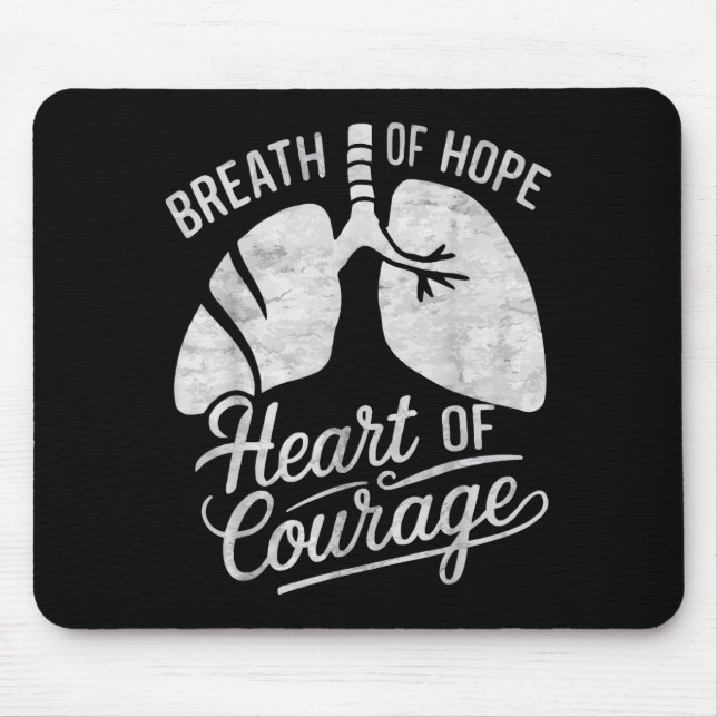 Collapsed Lung Survivor Lung Disease Pneumothorax  Mouse Mat (Front)