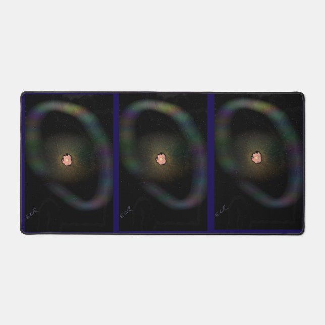 Collapsing Supernova, Expanding Ring Desk Mat (Front)
