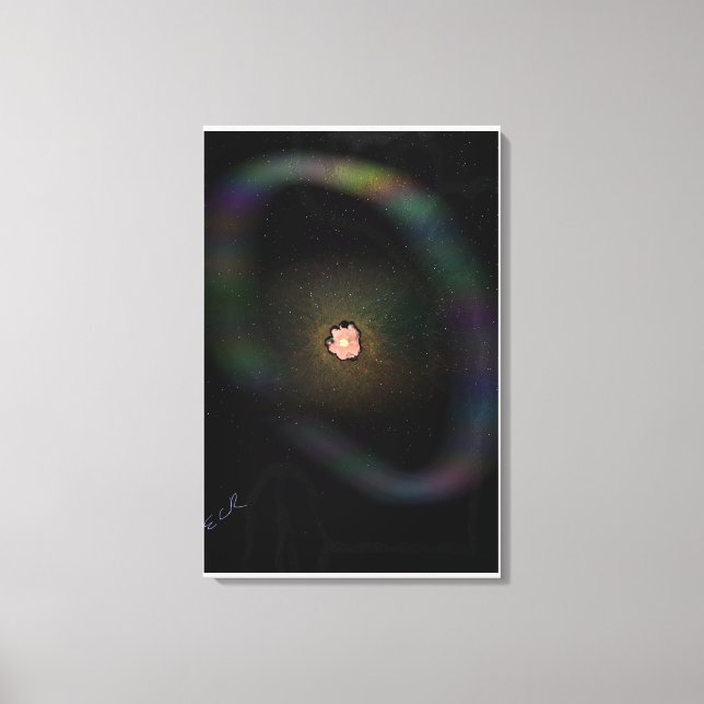 Collapsing Supernova, Expanding Shell Canvas Print (Front)