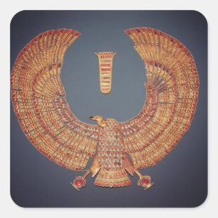 Collar in the form of the vulture goddess square sticker