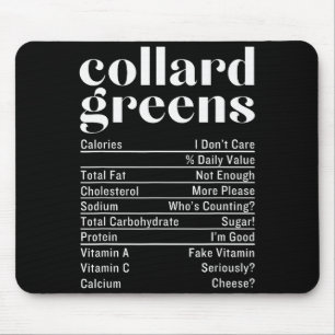 Collard Greens Nutrition Facts Thanksgiving Food C Mouse Mat