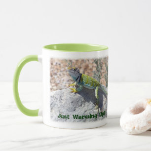 Collared Lizard Close-Up Photograph Personalised Mug