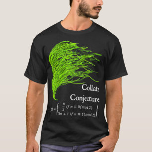 Collatz Conjecture 3n1 Green SeaMath Teacher  T-Shirt
