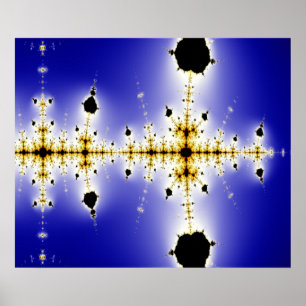 Collatz Mathematical Mandelbrot Fractal Poster