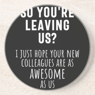 colleague farewell, retirement, coworker, goodbye, coaster