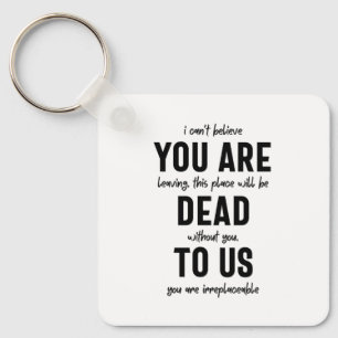 colleague farewell, retirement, coworker goodbye,  key ring