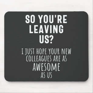 colleague farewell, retirement, coworker, goodbye, mouse mat