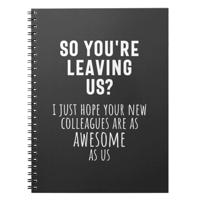 colleague farewell, retirement, coworker, goodbye, notebook (Front)