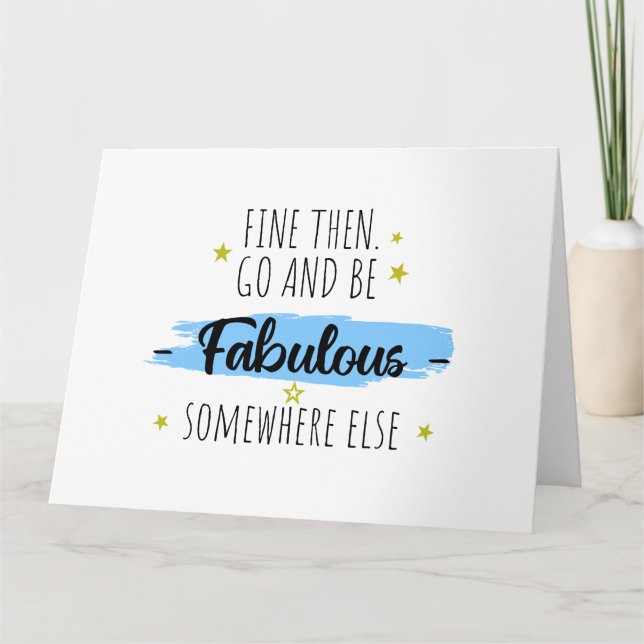 Colleague Leaving, Going Away Farewell Gift Card (Front)