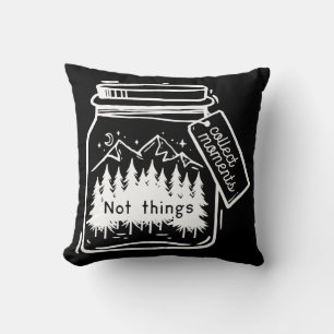 Collect Moments Cool Camping Quote Cushion