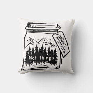 Collect Moments Cool Camping Quote Cushion