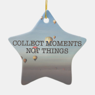 Collect Moments Not Things Ceramic Tree Decoration