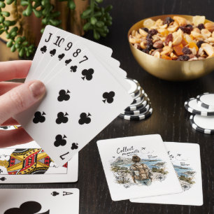 Collect Moments Not Things Travel Quote Playing Cards