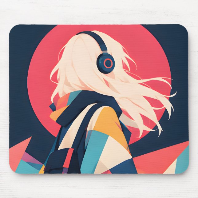 Collectable Anime inspired mouse pad (Front)