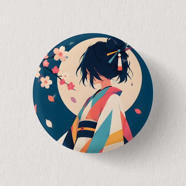 Collectable button 7 Blossom Whisper (Front)