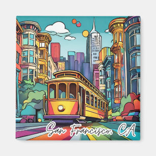 Collectable Funky City Magnet- San Francisco Magnet