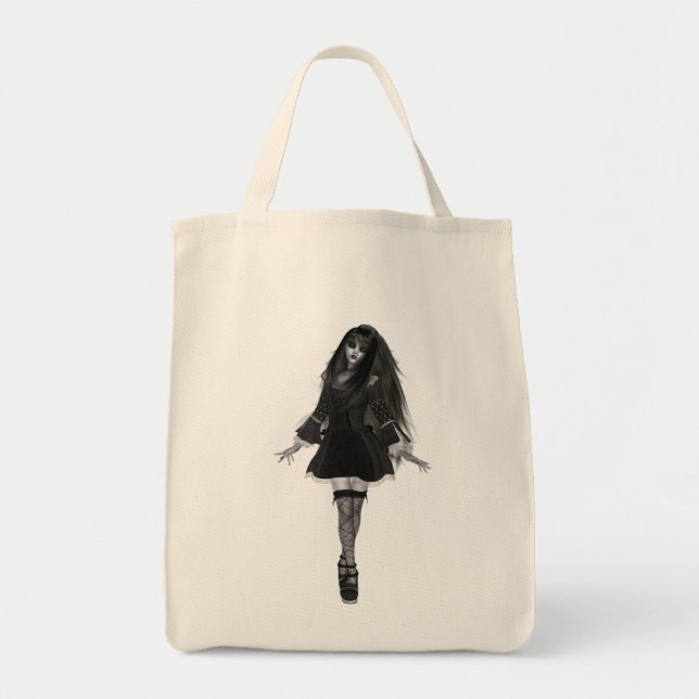 ♥ Collectable Gothic Doll Art ♥ (goth1) Tote Bag (Front)