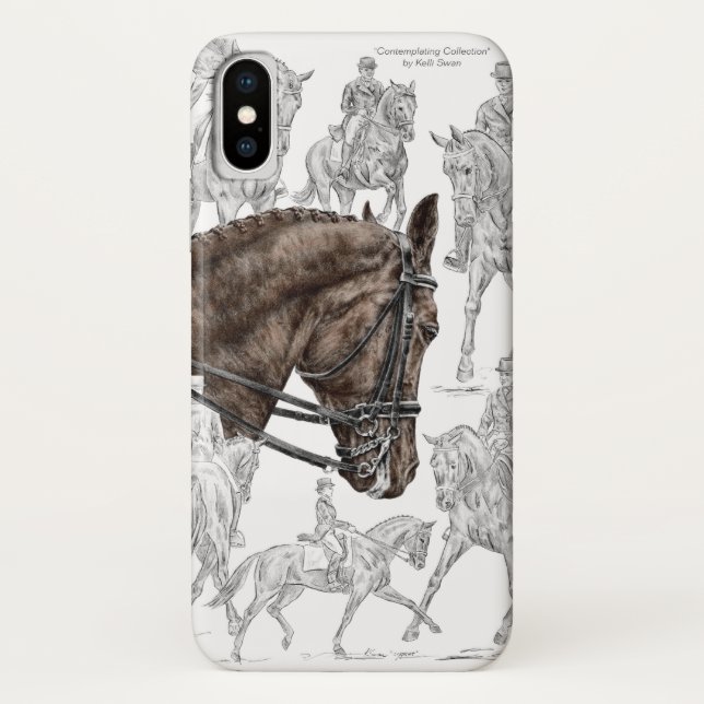 Collected Dressage Horses FEI Case-Mate iPhone Case (Back)