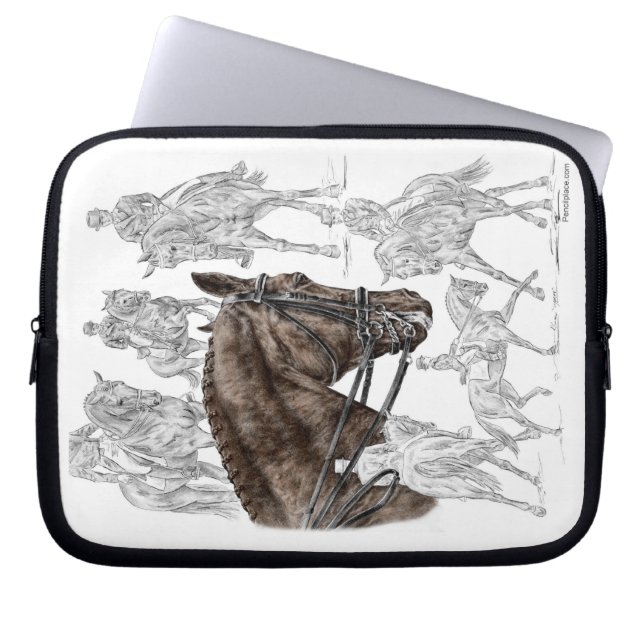 Collected Dressage Horses FEI Laptop Sleeve (Front)