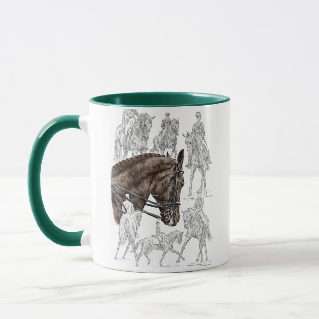 Collected Dressage Horses FEI Mug (Left)