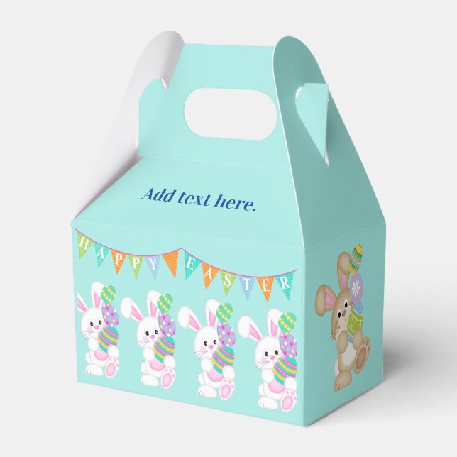 Collecting Easter Eggs  Favour Box (Front Side)