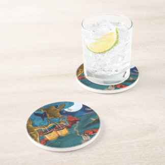 Collecting Fireflies Coaster