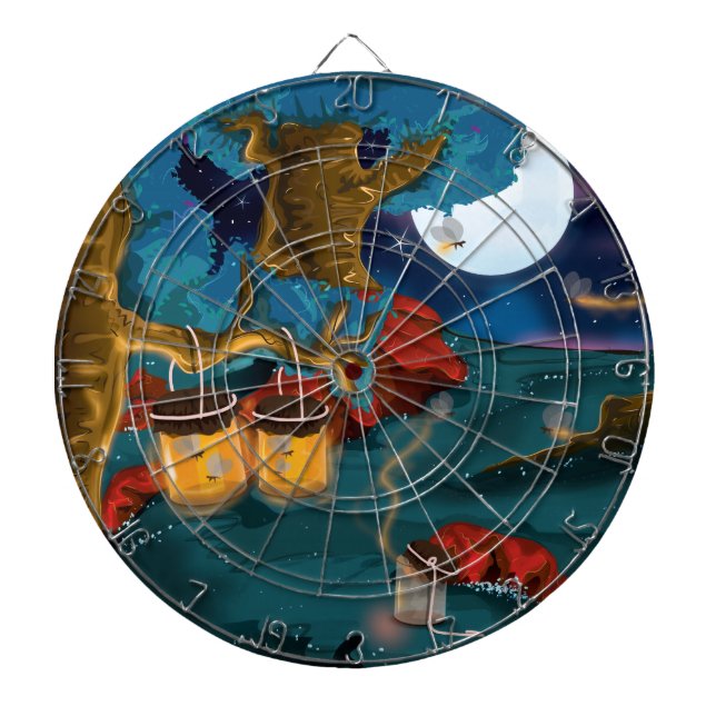 Collecting Fireflies Dartboard (Front)