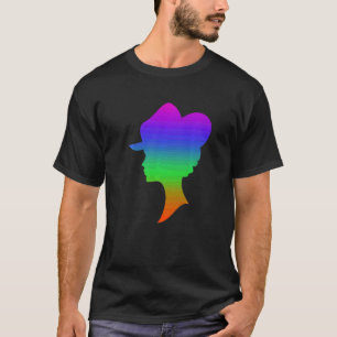 Collecting Hats Shadows In Rainbow Colour T-Shirt
