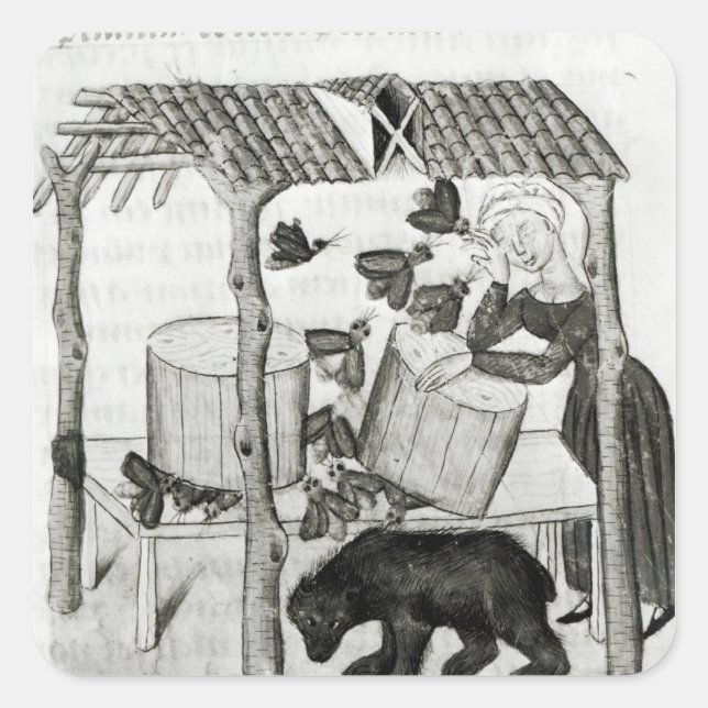 Collecting Honey Square Sticker (Front)